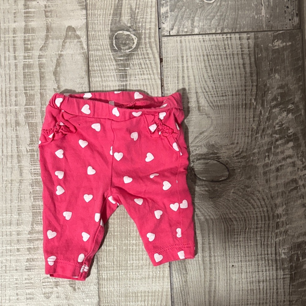 Carter's Pink Heart Leggings